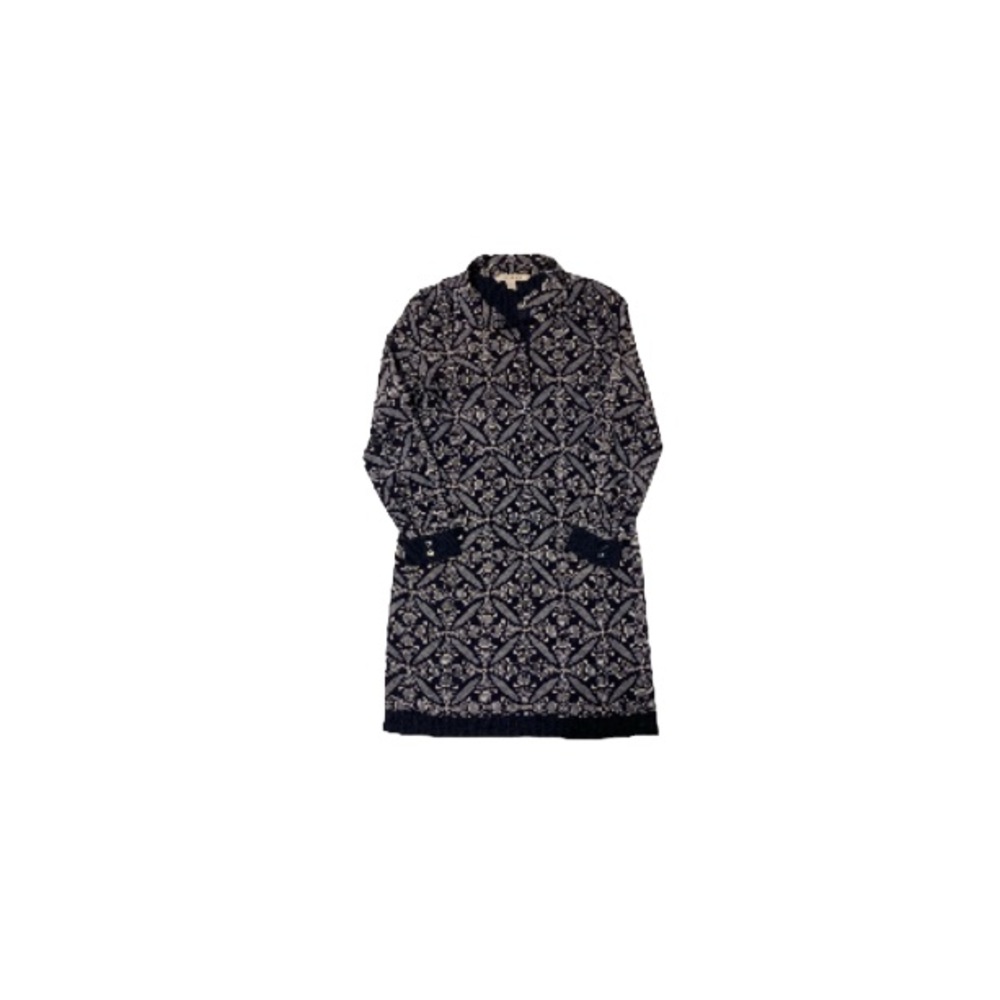 Diane Von Furstenberg Blue Silk Shirtdress - Women’s Size Medium